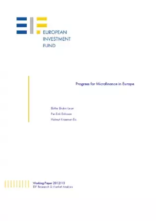 Progress for Microfinance in Europe - Working paper