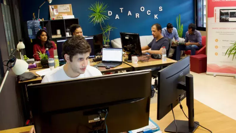 The Datarocks team at work The Datarocks team at work