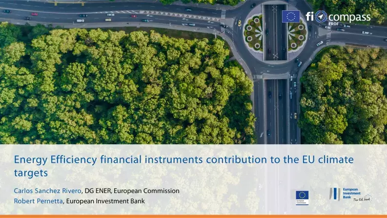 Energy Efficiency financial instruments contribution to the EU climate targets Energy Efficiency financial instruments contribution to the EU climate targets
