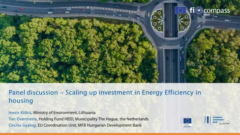 Panel discussion – Scaling up investment in Energy Efficiency in housing Panel discussion – Scaling up investment in Energy Efficiency in housing