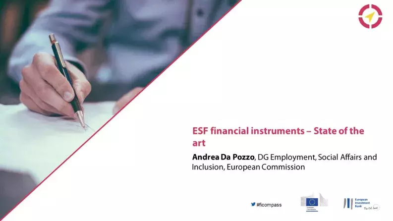 ESF financial instruments – State of the art ESF financial instruments – State of the art