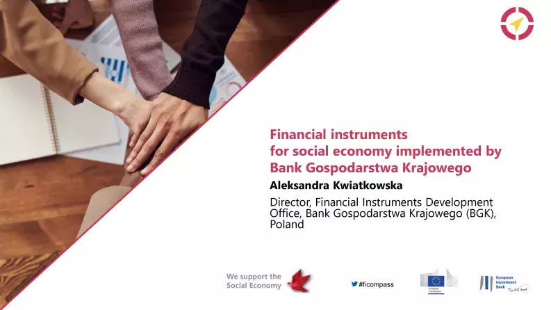 Financial instruments for social economy implemented by Bank Gospodarstwa Krajowego Financial instruments for social economy implemented by Bank Gospodarstwa Krajowego