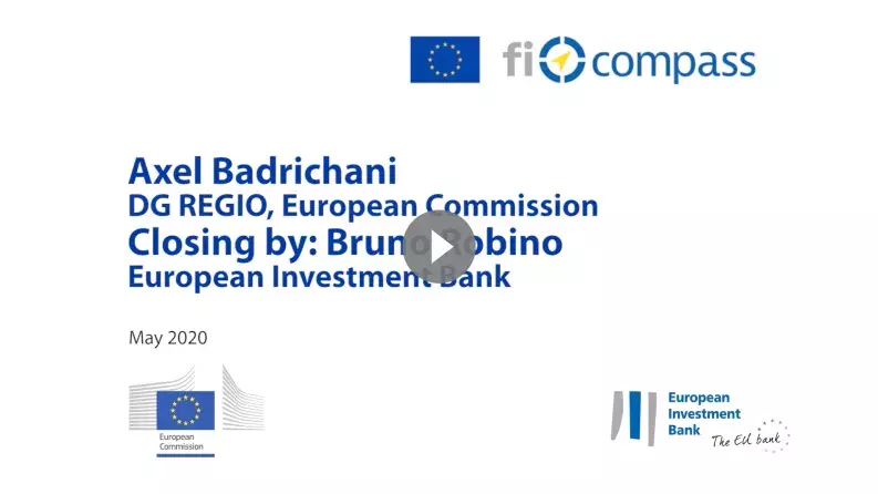 ESIF financial instruments under the Coronavirus Response Investment Initiative - Closing remarks ESIF financial instruments under the Coronavirus Response Investment Initiative - Closing remarks