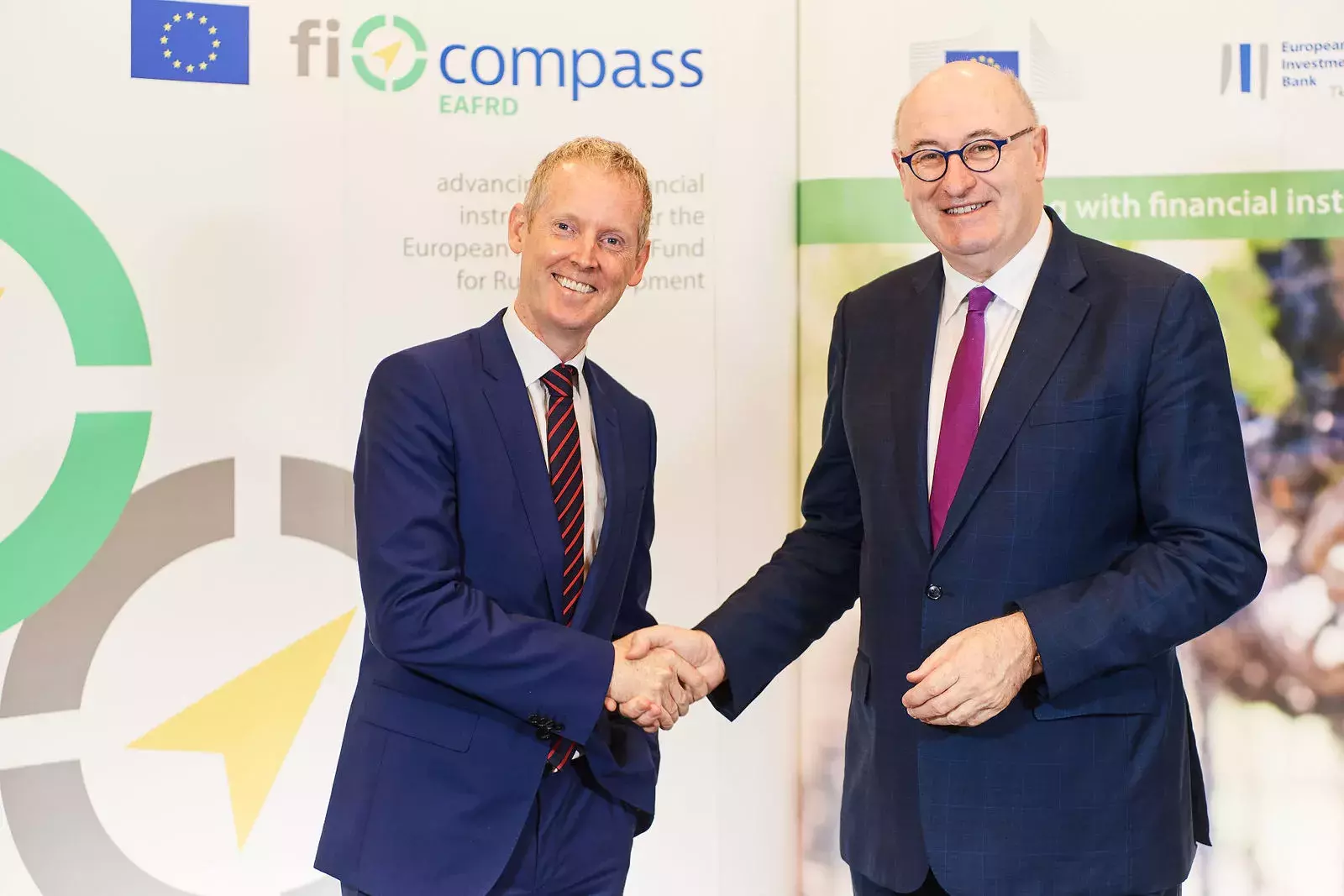 Mr Phil Hogan, European Commissioner for Agriculture and Rural Development, Mr Andrew McDowell, Vice-President, European Investment Bank Mr Phil Hogan, European Commissioner for Agriculture and Rural Development, Mr Andrew McDowell, Vice-President, European Investment Bank