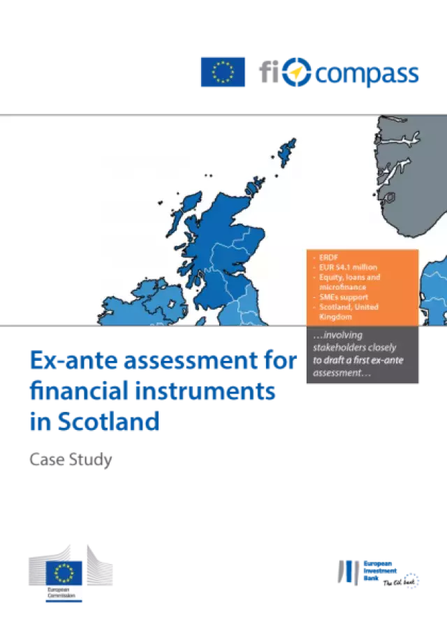 Ex-ante assessment for financial instruments in Scotland